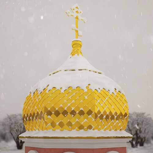 Chapel on the territory of the A. Nevsky park in the city of Bendery.